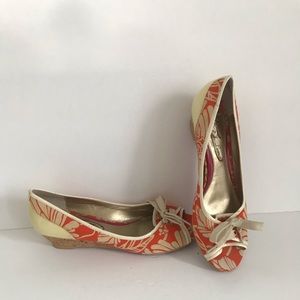 60’s Sz 9 Cork Wedge Shoes London